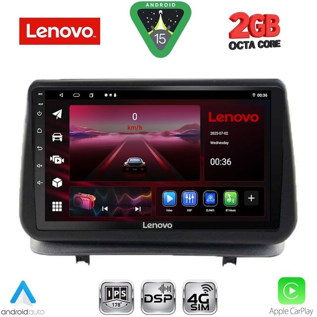 LENOVO LVF 5543_CPA (9inc) MULTIMEDIA TABLET for RENAULT CLIO mod. 2005-2011