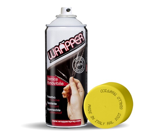 ΠΡΟΣΤΑΤΕΥΤΙΚΟ ΦΙΛΜ ΣΕ ΣΠΡΕΙ WRAPPER RAL 1023 TRAFFIC YELLOW 400 ml (ΚΙΤΡΙΝΟ ΧΡΩΜΑ)