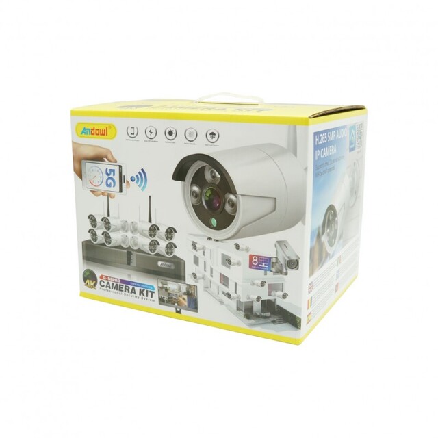 ΣΕΤ ΚΑΤΑΓΡΑΦΗΣ ΜΕ 8 ΚΑΜΕΡΕΣ CCTV CAMERA KIT ANDOWL AN-Q-S8PRO