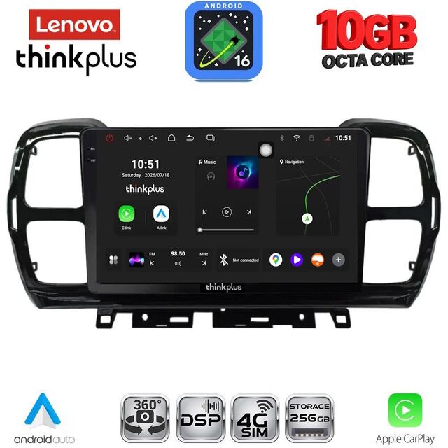 LENOVO LTM 11088_CPA (9inc) MULTIMEDIA TABLET for CITROEN C5 AIRCROSS mod. 2017-2021