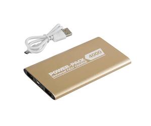 ΑΥΤΟΝΟΜΟΣ ΦΟΡΤΙΣΤΗΣ ΜΠΑΤΑΡΙΑΣ USB-MICRO USB ΧΡΥΣΟΣ