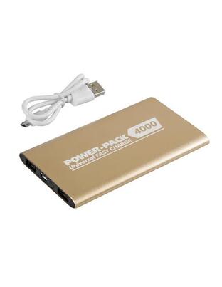 ΑΥΤΟΝΟΜΟΣ ΦΟΡΤΙΣΤΗΣ ΜΠΑΤΑΡΙΑΣ USB-MICRO USB ΧΡΥΣΟΣ