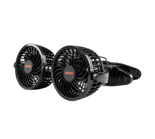 Amio - ΑΝΕΜΙΣΤΗΡΑΣ ΔΙΠΛΟΣ 12V 2χ4''(10,8cm) ΜΕ ΦΙΣ ΑΝΑΠΤΗΡΑ/2 ΤΑΧΥΤΗΤΩΝ/ ΜΕ ΜΑΝΤΑΛΑΚΙ PRO SERIES - 1 TEM. (03012/AM)