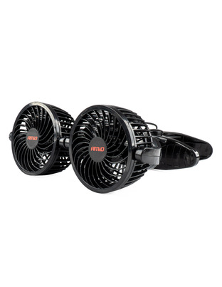 Amio - ΑΝΕΜΙΣΤΗΡΑΣ ΔΙΠΛΟΣ 12V 2χ4''(10,8cm) ΜΕ ΦΙΣ ΑΝΑΠΤΗΡΑ/2 ΤΑΧΥΤΗΤΩΝ/ ΜΕ ΜΑΝΤΑΛΑΚΙ PRO SERIES - 1 TEM. (03012/AM)