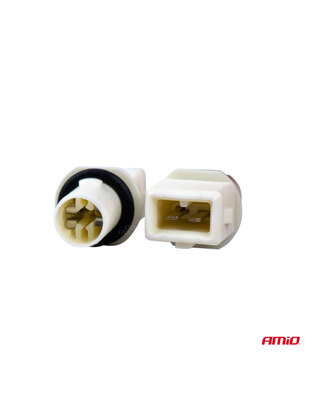 Amio - ΦΙΣΑ/ΠΡΙΖΑ 12/24V 2 ΕΠΑΦΩΝ ΓΙΑ ΛΑΜΠΕΣ T10 /W5W/ W3W /W16W ΧΩΡΙΣ ΚΑΛΩΔΙΟ - 2 ΤΕΜ. (03047/AM)