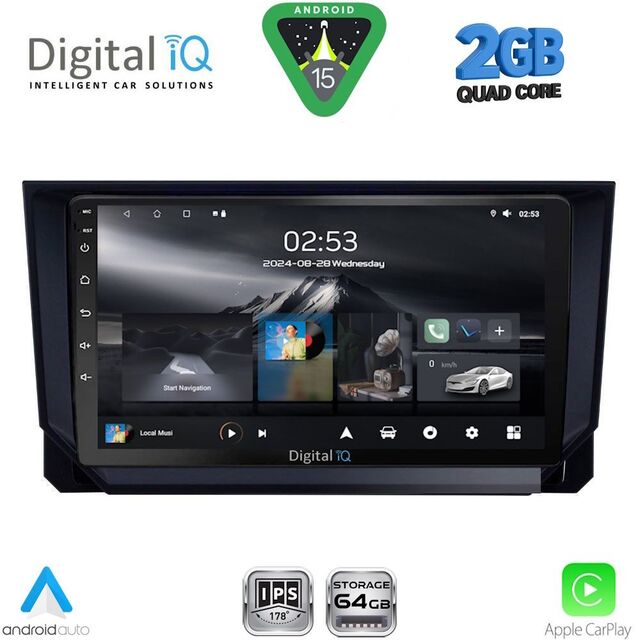 DIGITAL IQ RSD 1573_CPA (9inc) MULTIMEDIA TABLET for SEAT ARONA - IBIZA mod. 2018-2026