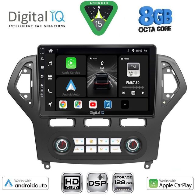 DIGITAL IQ BXF 18162_CPAA CLIMA (10inc) MULTIMEDIA TABLET for FORD MONDEO mod. 2007-2011