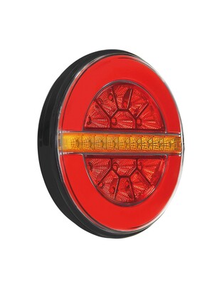 ΦΩΣ ΠΙΣΩ ΔΕΞΙ 12/24V DYNAMIC-O 140 mm ΜΕ 29 LED 3 ΧΡΗΣΕΙΣ ΘΕΣΕΩΣ/ΦΛΑΣ/STOP (ΚΟΚΚΙΝΟ/ΠΟΡΤΟΚΑΛΙ) - 1 ΤΕΜ.