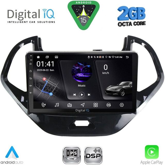 DIGITAL IQ RSF 4167SH_CPA (9inc) MULTIMEDIA TABLET for FORD KA mod. 2017-2024