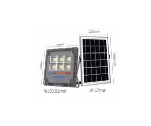 ΗΛΙΑΚΟΣ ΠΡΟΒΟΛΕΑΣ JORTAN 400W JT-18400-XM400W