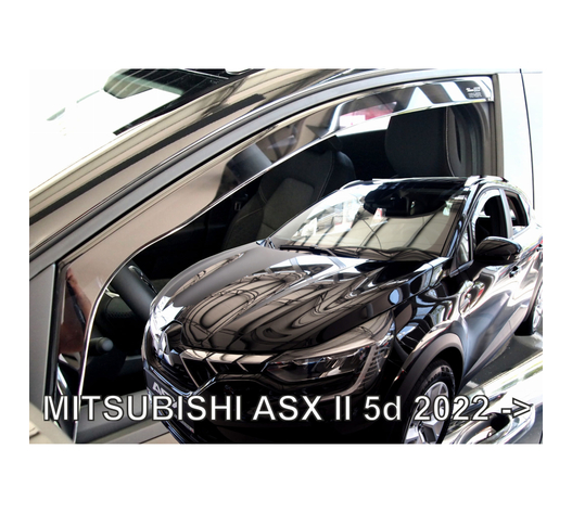 ΑΝΕΜΟΘΡΑΥΣΤΕΣ ΓΙΑ MITSUBISHI ASX 5D 2022+ - ΖΕΥΓΑΡΙ ΖΕΥΓΑΡΙ ΑΠΟ ΕΥΚΑΜΠΤΟ ΦΙΜΕ ΠΛΑΣΤΙΚΟ HEKO - 2 ΤΕΜ.