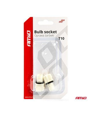 Amio - ΦΙΣΑ/ΠΡΙΖΑ 12/24V 2 ΕΠΑΦΩΝ ΓΙΑ ΛΑΜΠΕΣ T10 /W5W/ W3W /W16W ΧΩΡΙΣ ΚΑΛΩΔΙΟ - 2 ΤΕΜ. (03047/AM)