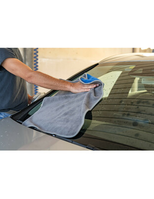 Lampa - Πανάκι καθαρισμού Microfibre (Μικροΐνες) Διπλής Όψης Premium (50x70 cm) - Γκρι / Μπλέ - 1 τεμ. (L3718.3)