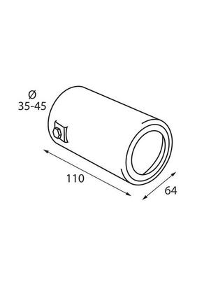 ΑΚΡΟ ΕΞΑΤΜΙΣΗΣ TS-54 Φ 35-45mm