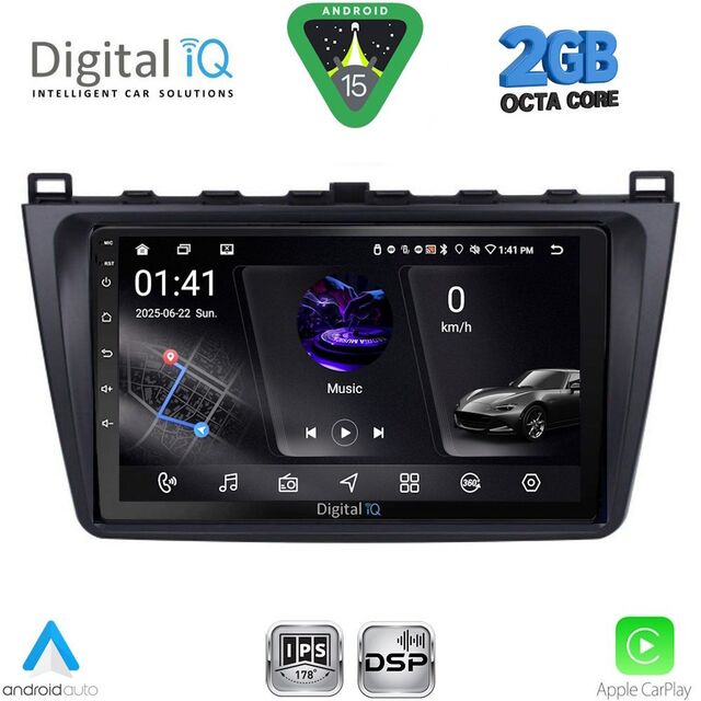 DIGITAL IQ RSF 4377_CPA (9inc) MULTIMEDIA TABLET for MAZDA 6 mod. 2008-2012