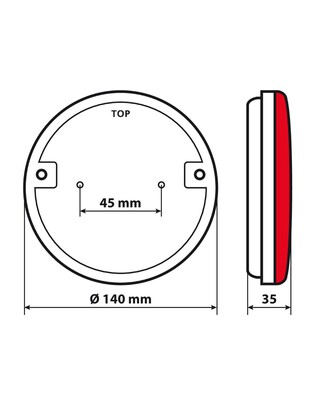 ΦΩΣ ΠΙΣΩ ΔΕΞΙ 12/24V DYNAMIC-O 140 mm ΜΕ 29 LED 3 ΧΡΗΣΕΙΣ ΘΕΣΕΩΣ/ΦΛΑΣ/STOP (ΚΟΚΚΙΝΟ/ΠΟΡΤΟΚΑΛΙ) - 1 ΤΕΜ.