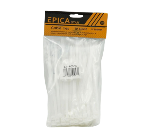 ΔΕΜΑΤΙΚΑ ΚΑΛΩΔΙΩΝ 100ΤΜΧ 5*150mm EPICA STAR EP-60533