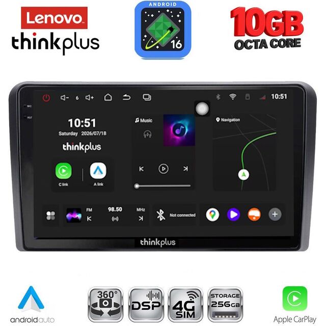 LENOVO LTM 11455_CPA (9inc) MULTIMEDIA TABLET for NISSAN PRIMERA P12 mod. 2001-2008